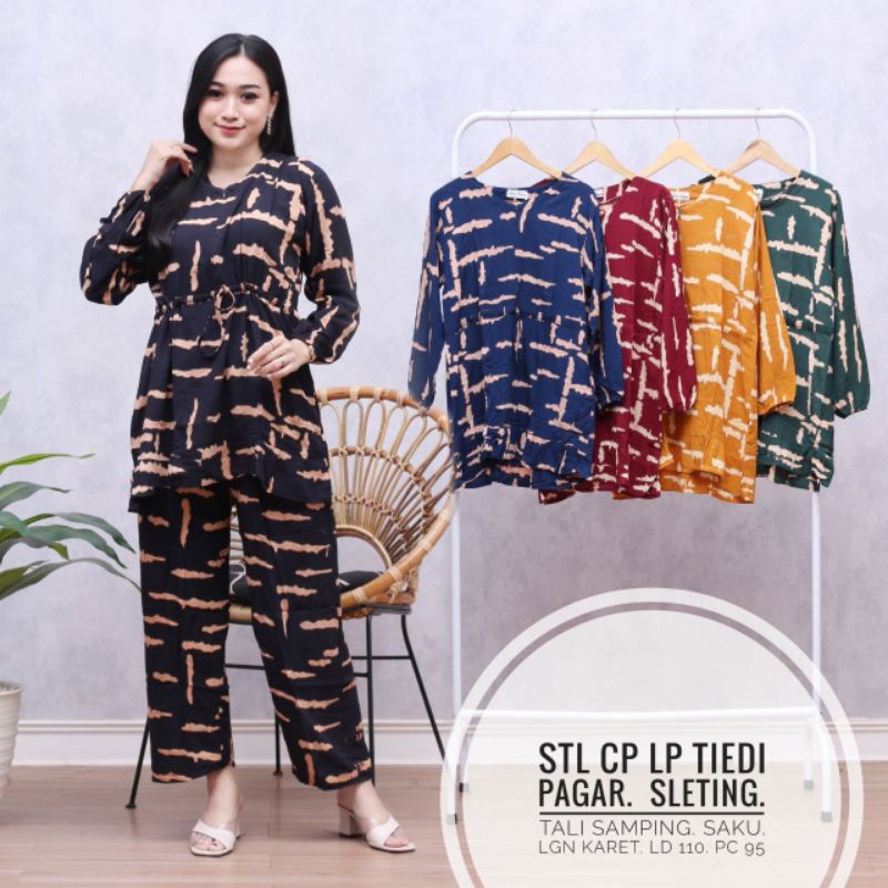 Setelan tie dye panjang/ setelan tie dye panjang terbaru / setelan tie dye murah / BISA COD