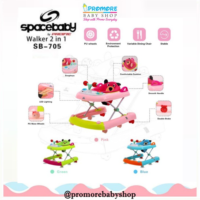 Space Baby Push Walker Baby Walker