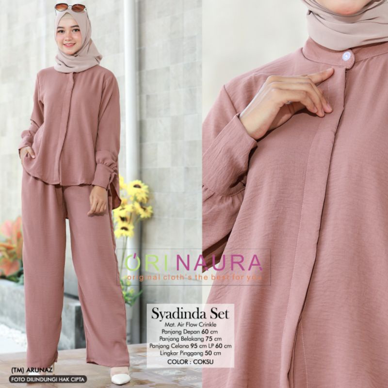 Setelan Wanita Syadinda Set By Ori Naura-1
