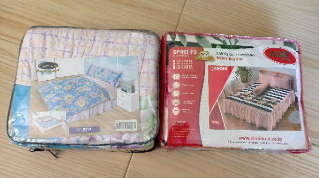 Sprei Rumbai Deluxe Kintakun Katun Ukuran 180x200 Cm 180 Rmb King Size No 1 Elegan Terbaru Murah