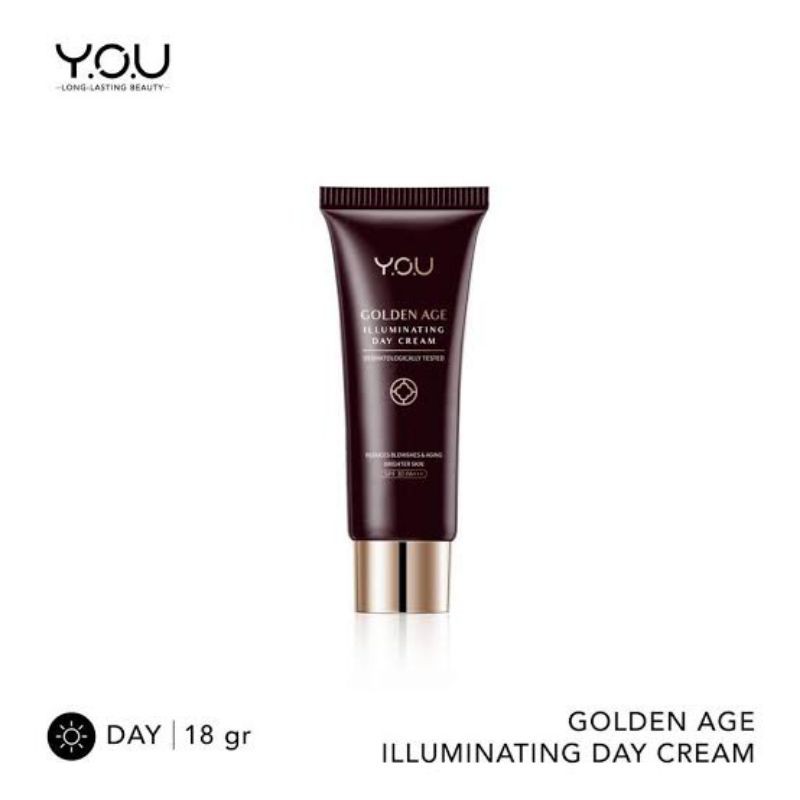 Y.O.U YOU Golden Age Illuminating Day Cream | Night Cream 18g  | krim siang | krim malam