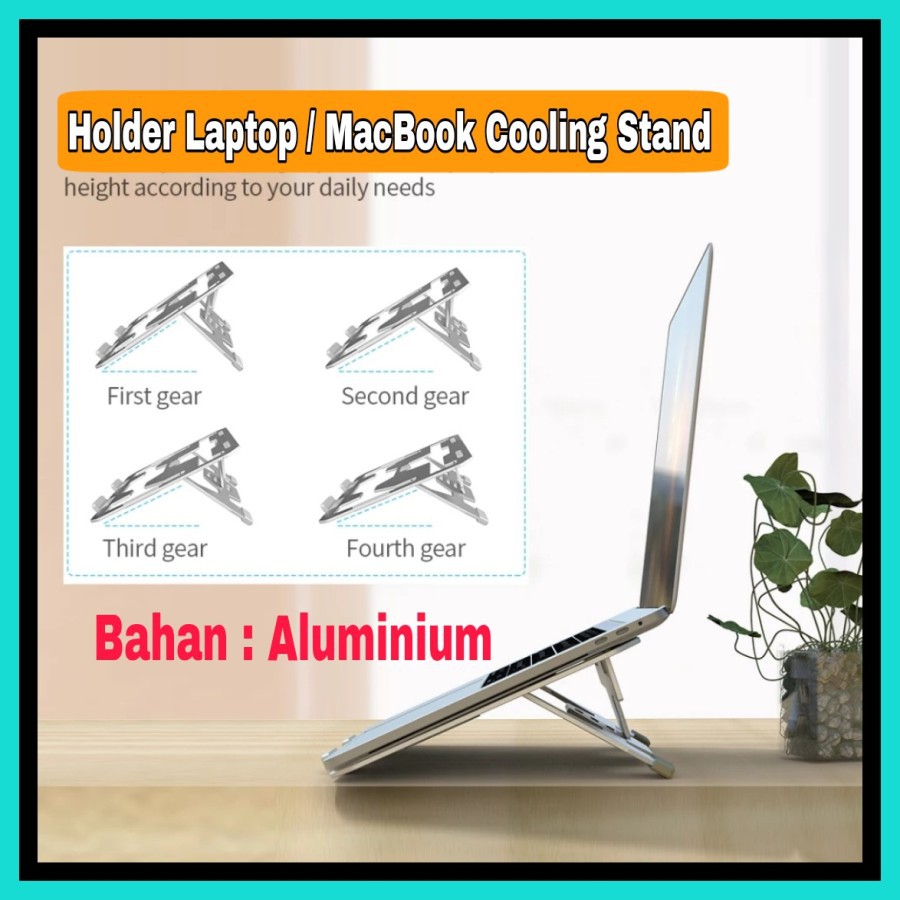 NA -Holder Laptop / Macbook Aluminium Portable Cooling Stand VLS02