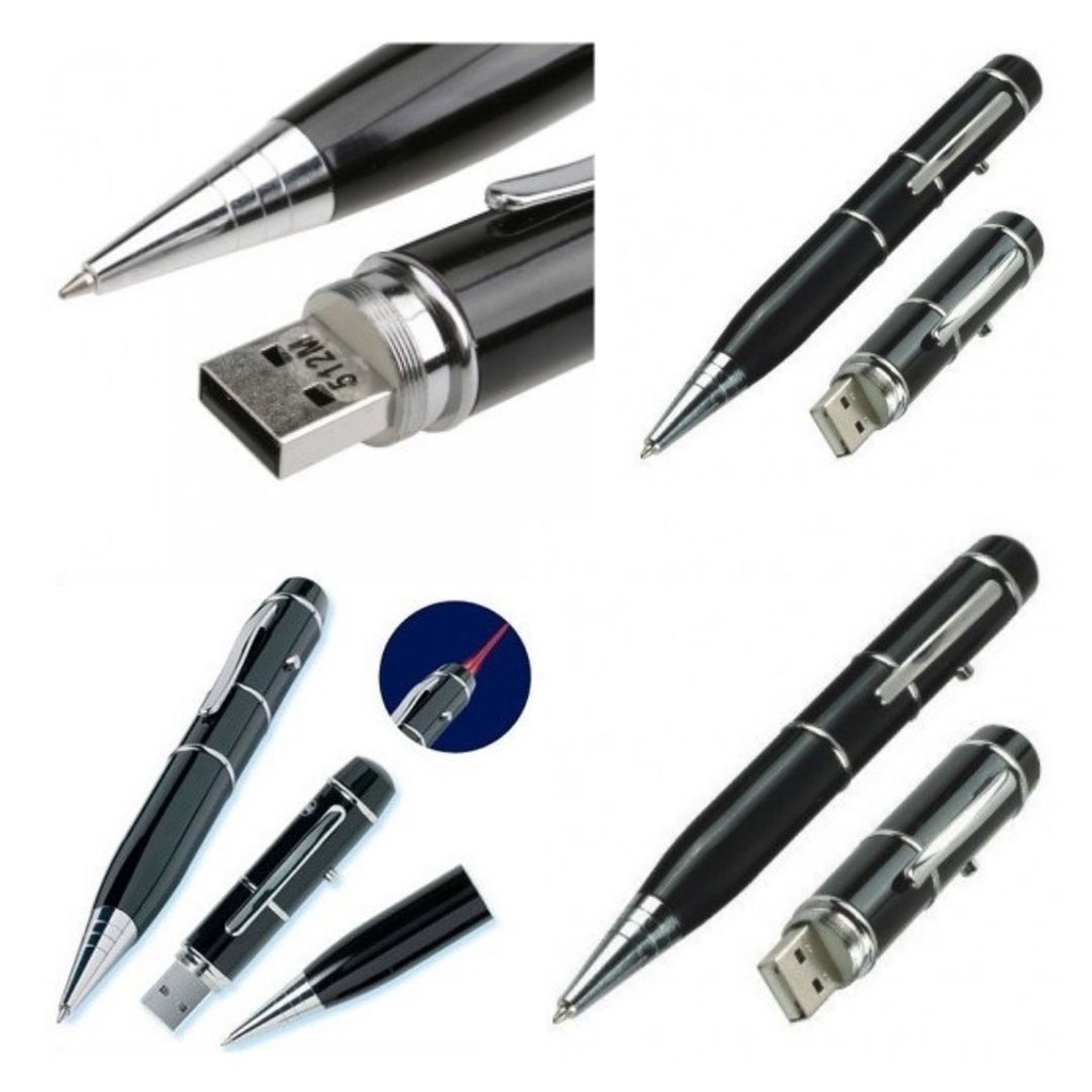 Pulpen Multi Fungsi 3 In 1 Pen Drive Laser Pointer Pulpen dan Flashdisk 16GB 111130