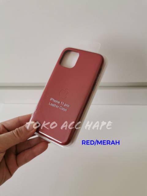 LEATHER CASE SOFT HARD COVER KULIT ORIGINAL IPHONE 11 PRO TERMURAH