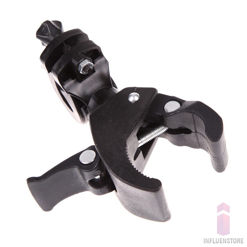 Clamp Bike Penjepit Klip Jepit Bracket Mount Holder Flashlight Lampu Senter Motor Sepeda kamera HP