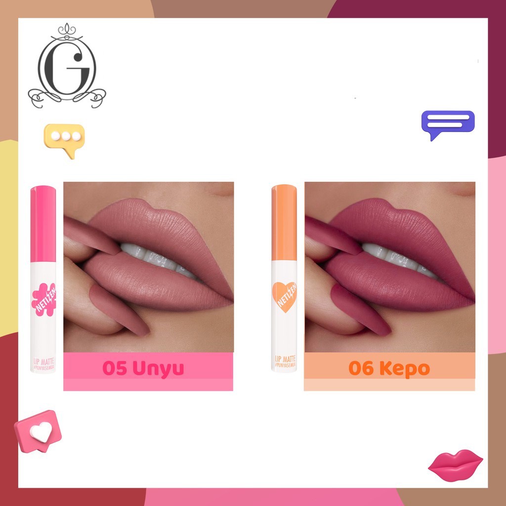 ⭐️ Beauty Expert ⭐️ Madame Gie Lip Matte Netizen +62 - Make Up Lipstick | Lip Cream