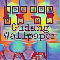 Wallpaper Stiker Dinding Motif Batik Emas Dasar Hitam Size ...