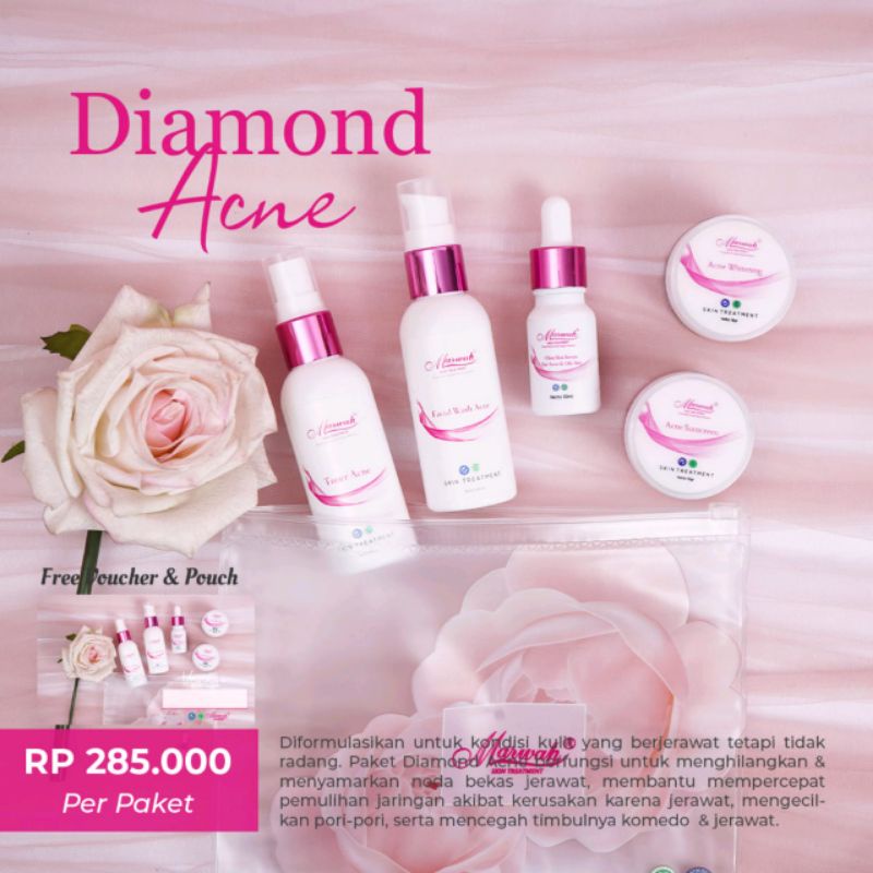 Paket Marwah Diamond Acne /Marwah Skincare /Perawatan wajah /Skincare BPOM