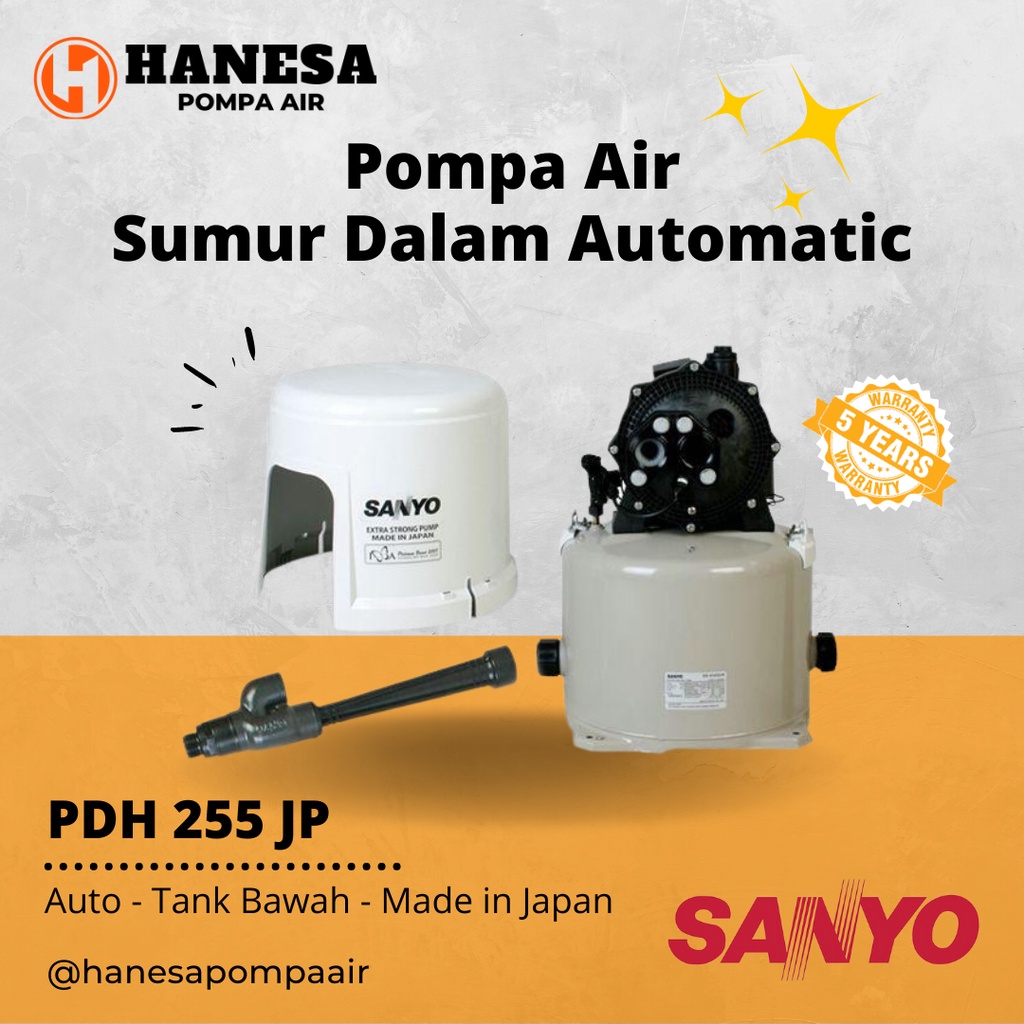 Sanyo PDH 255 JP Pompa Air Sumur Dalam Otomatis