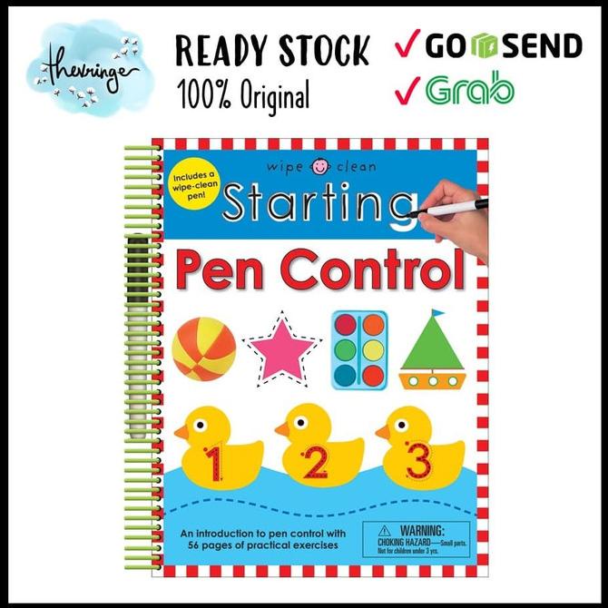 

Priddy Starting Pen Control Wipe And Clean Book - Activity Workbook