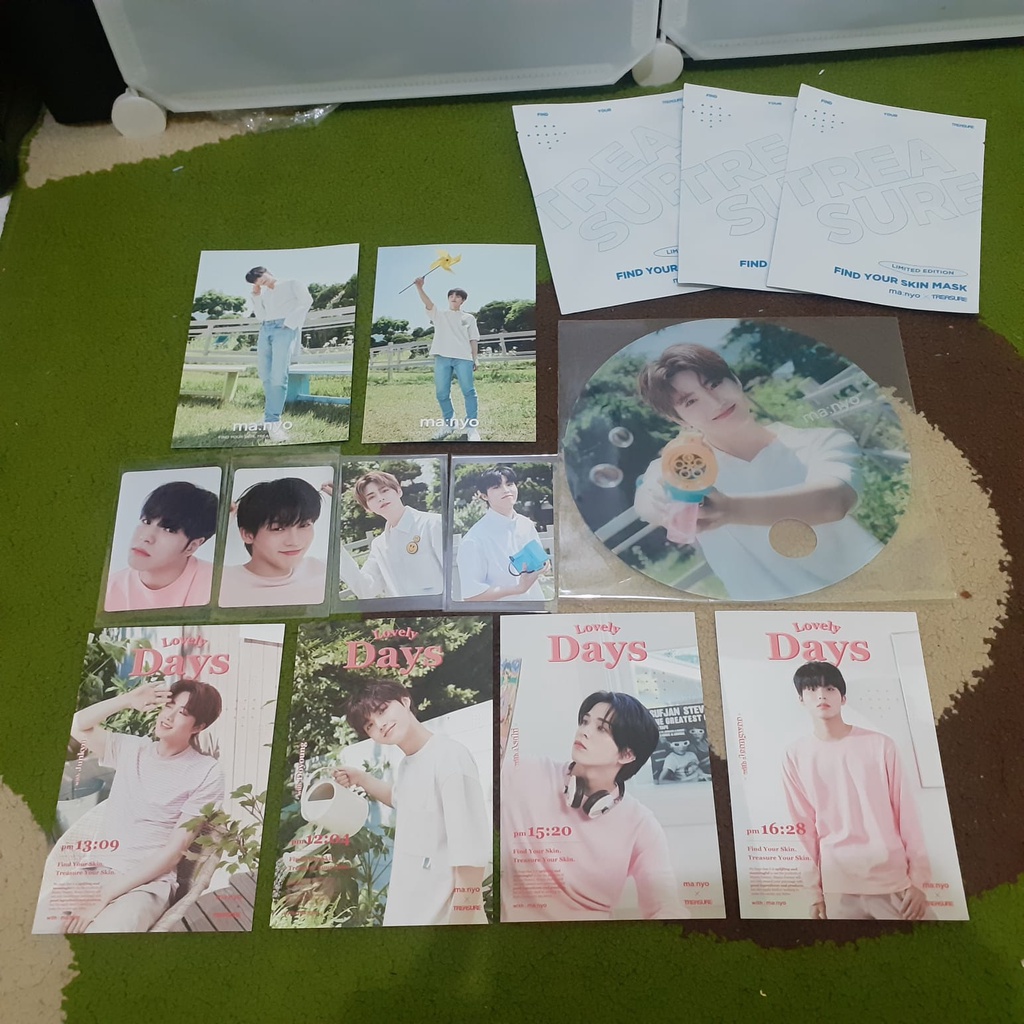 PC PHOTOCARD POSTCARD PHOTO FAN FACE MASK MANYO LOVELY DAYS SUMMER BOYS LD SB EVENT 6 7 9 10 11 HYUN