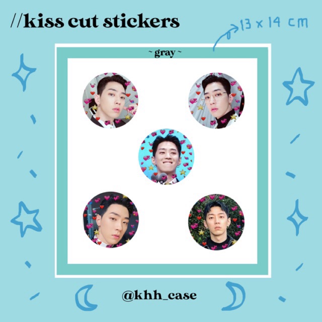 

Sticker Kiss Cut KHH - Gray AOMG