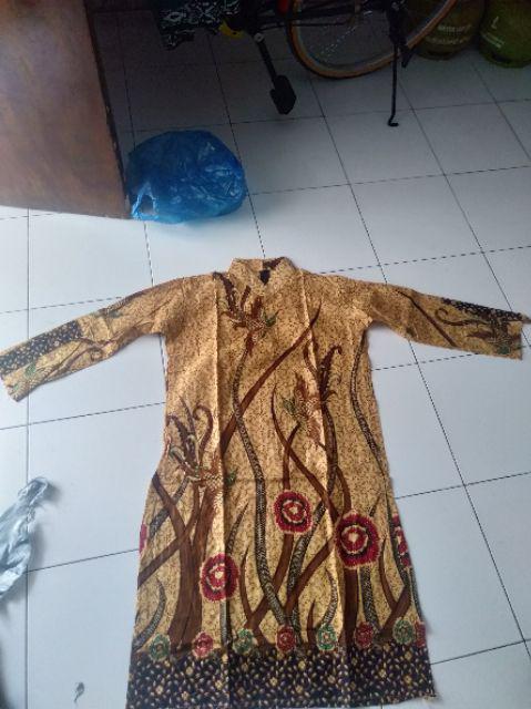 Terlaris Serut Genes Jelita Tunic Navbor Yelbor Whitbor Creambor Tunik Batik Modern Hrb03