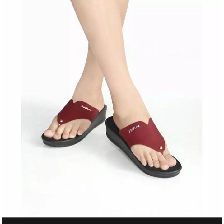 sandal wanita jepit ringan velisa / cassual / sandal santai / rizkiana_olshop