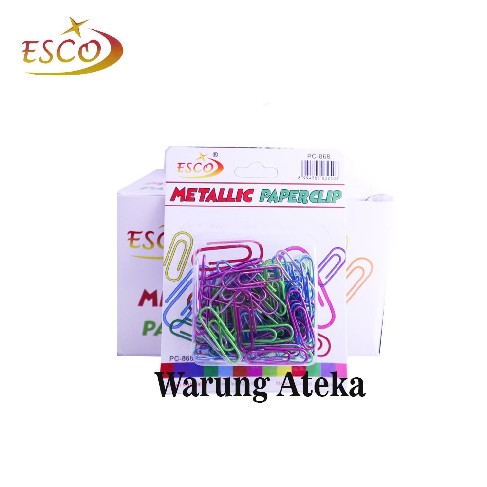 

Esco Paperclip Metallic - Penjepit Kertas Metallic