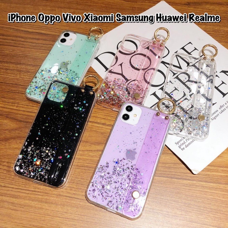 Glitter Grip Case ALL PHONE TYPES! Xiaomi 8 11 10 9t 10t Pro Redmi Note 4 5 6 7 Vivo S1 Oppo A12 A15