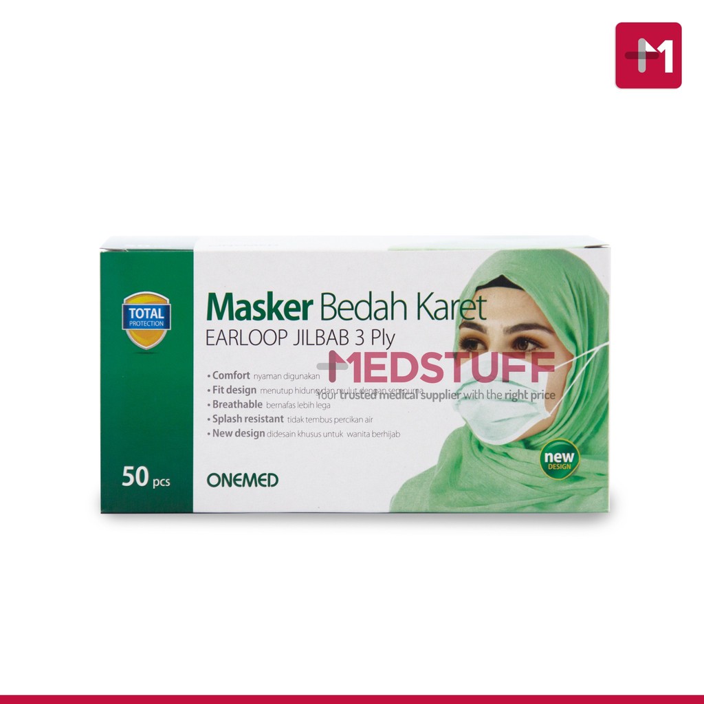 Masker Jilbab Masker Hijab Headloop Debu Motor Bedah Karet