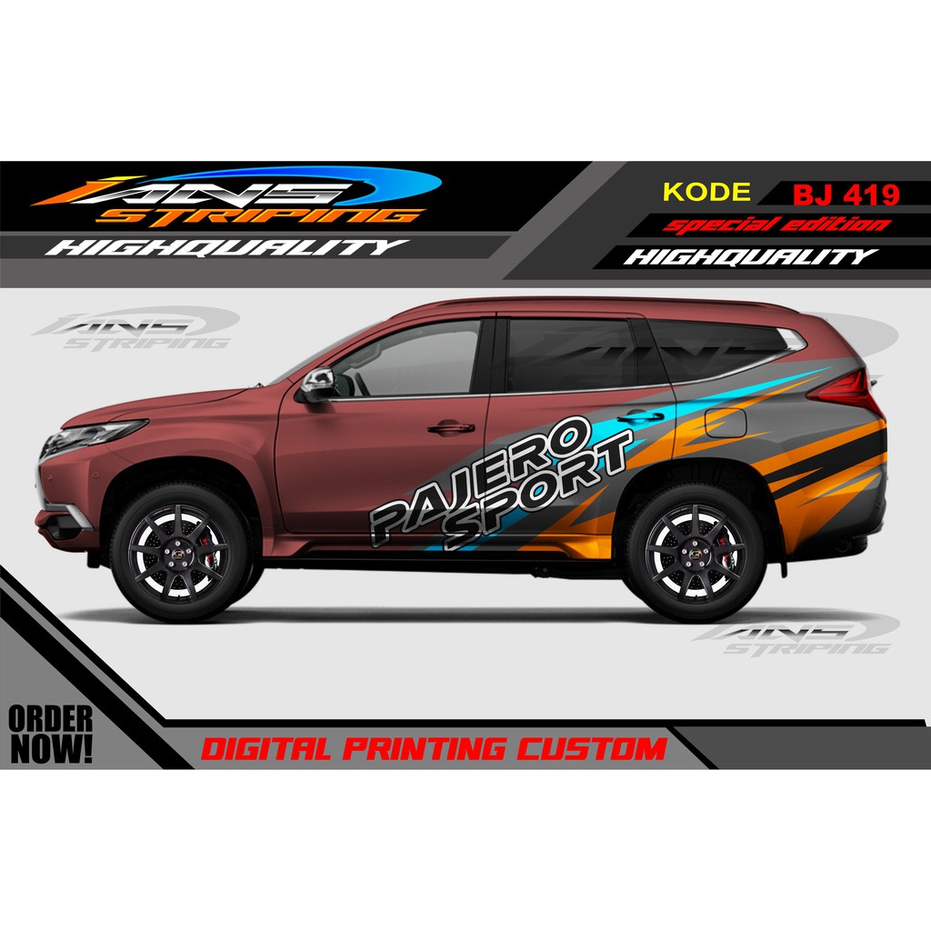 STICKER MOBIL PAJERO / DECAL STICKER MOBIL PAJERO, FORTUNER / STIKER MOBIL