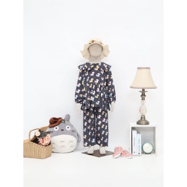 SABILA ONE SET / BAJU ANAK BABY ORANGE / SETELAN ANAK CEWEK / ONE SET RAYON