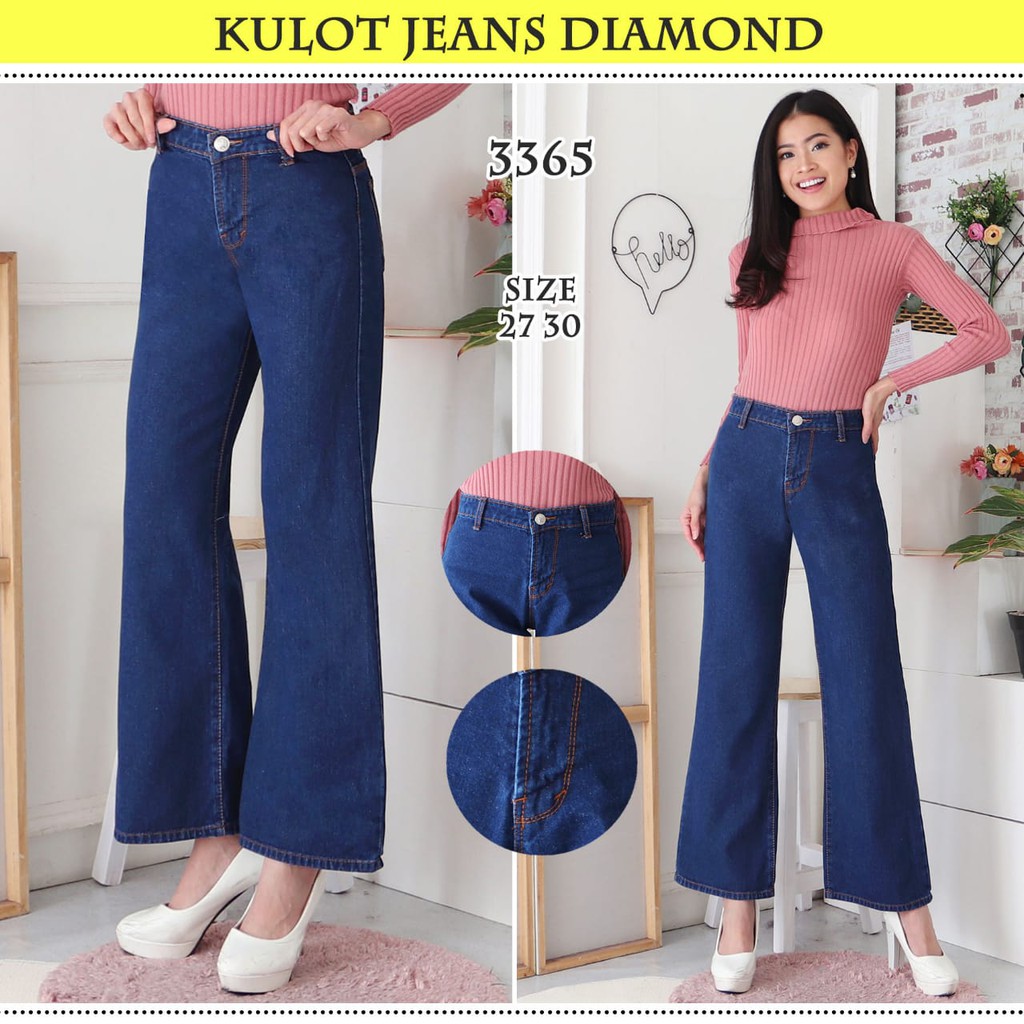 KENYAJEANS CELANA JEANS PREMIUM KULOT / BOYFRIEND KULOT /NONSTREACH JEANS / 4 COLOUR /27 - 30