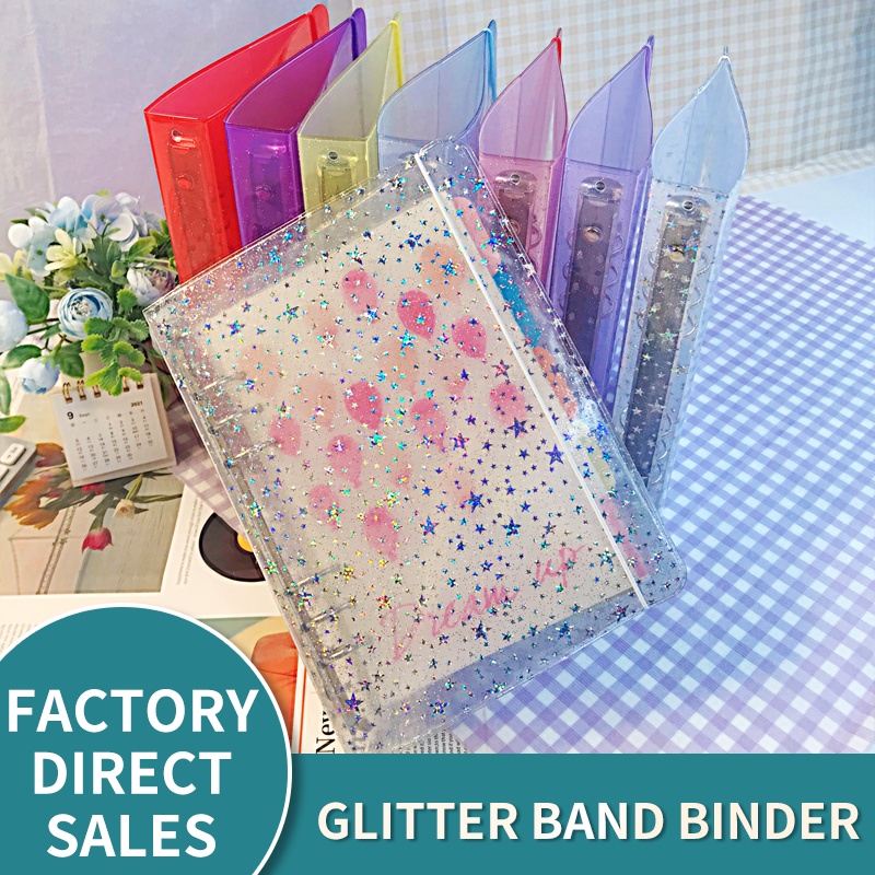 

6 Hole Loose-Leaf Book Album Folder PVC Transparent Photo Card Binder Idol Photo Card Album