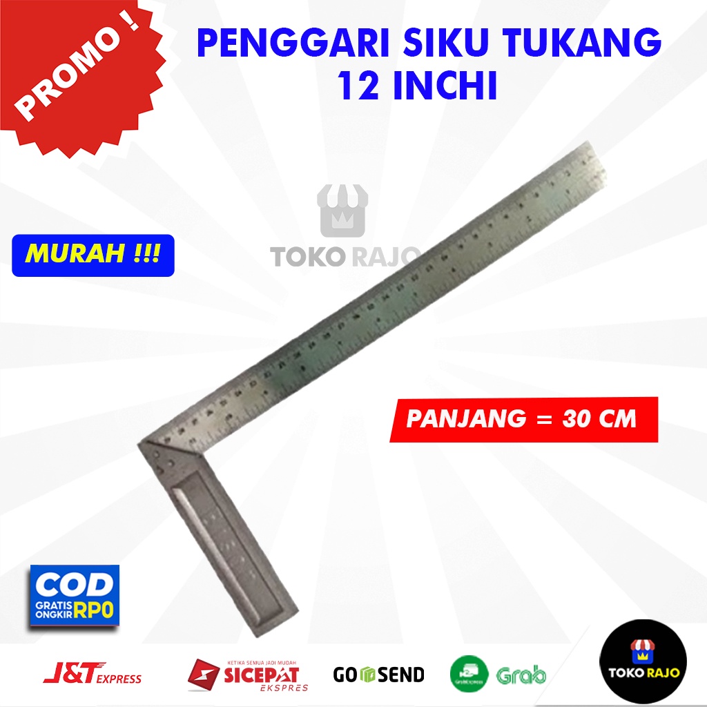 

Penggaris Siku Tukang 30 CM