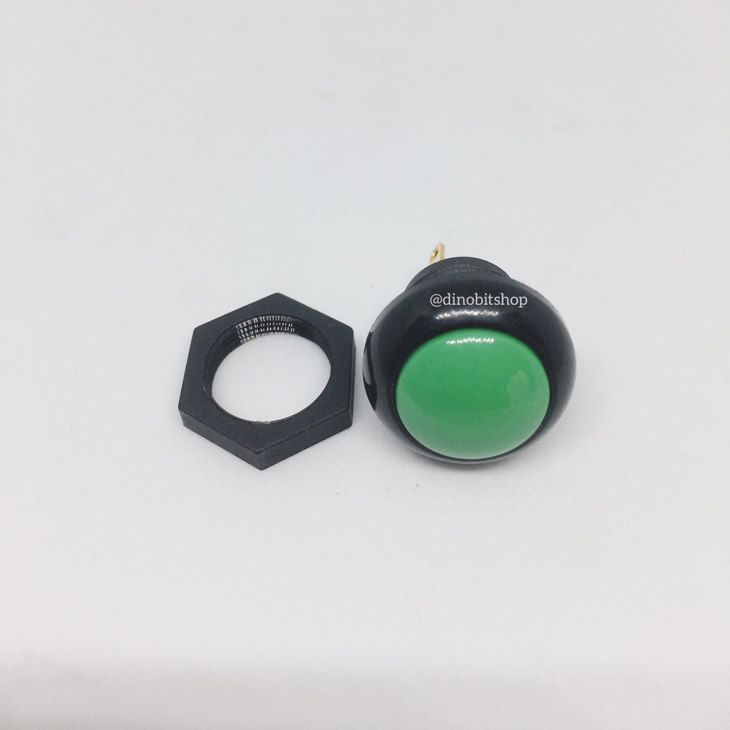 Otto p9 Authentic Original clicky push button tombol 12mm - HIJAU
