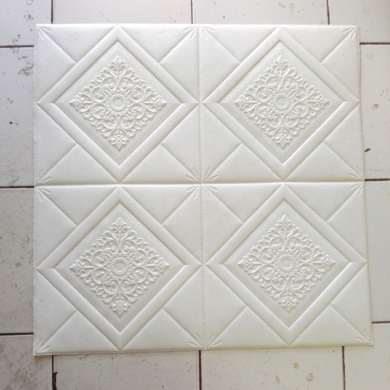 wallpaper dinding foam embose plafon 70x70cm