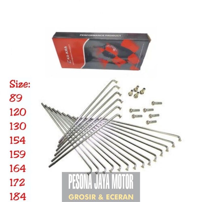 Jari Jari TDR Crome Original Ukuran Lengkap Ring 14,17,18