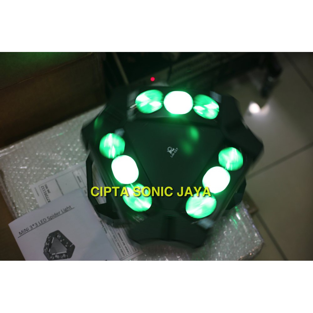 Lampu Mini Moving Spider redsun LM027  Light 9 X 5 Watt