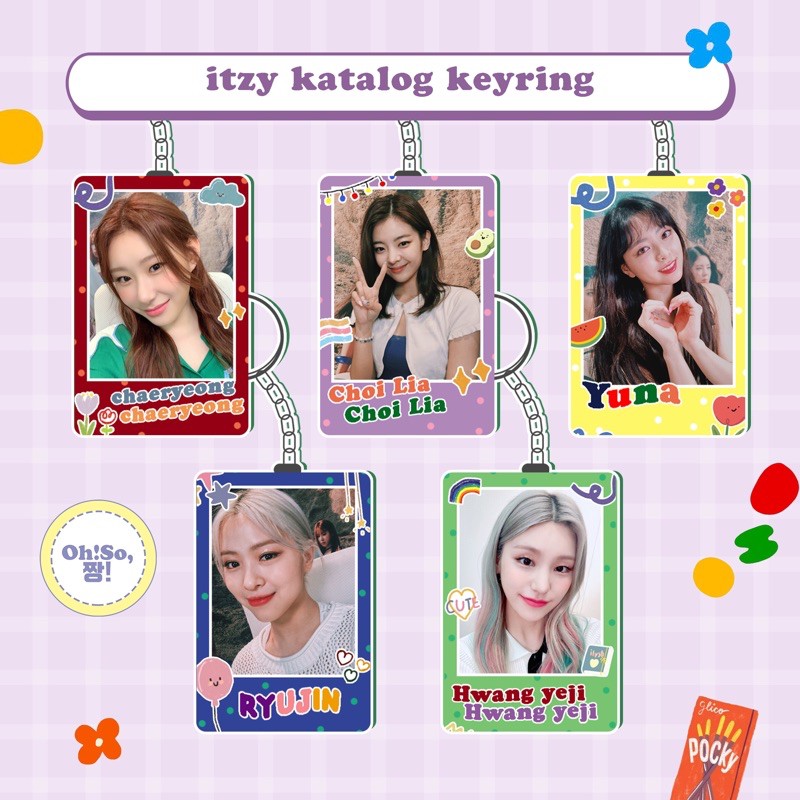 ITZY CLEAR KEYRING KEYCHAIN GANTUNGAN KUNCI