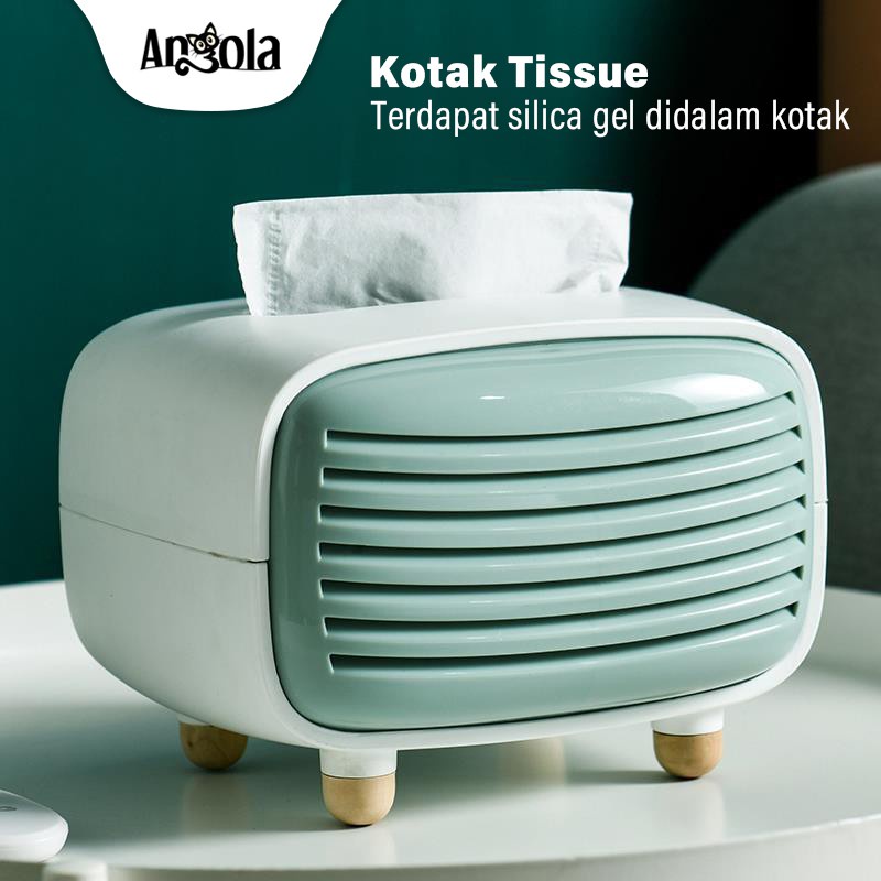 Angola Tissue Box Organizer D49 Tempat Wadah Tisu Kotak Tissue