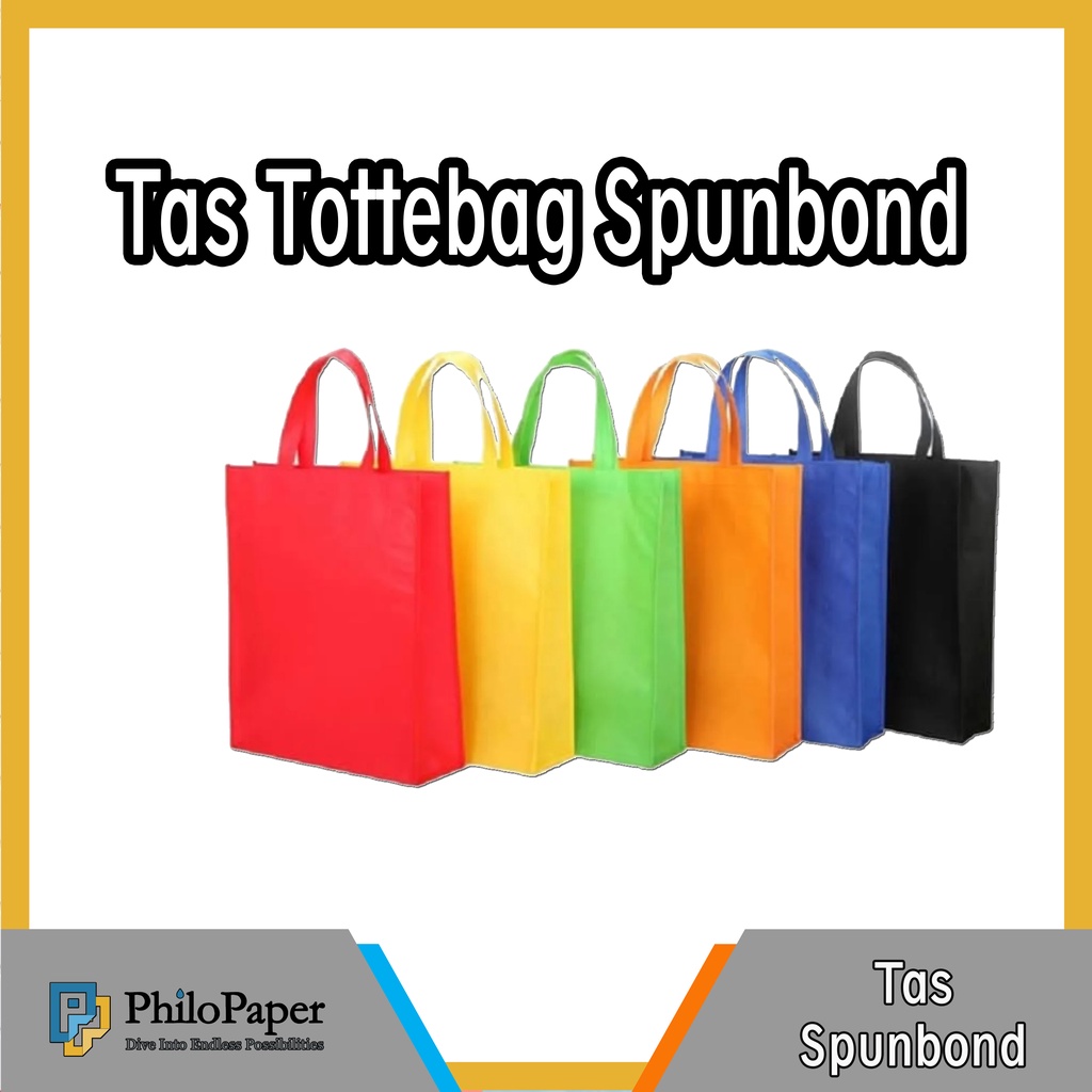 

ATK ~ Tas Kain Spunbond / Totte bag Warna Warni