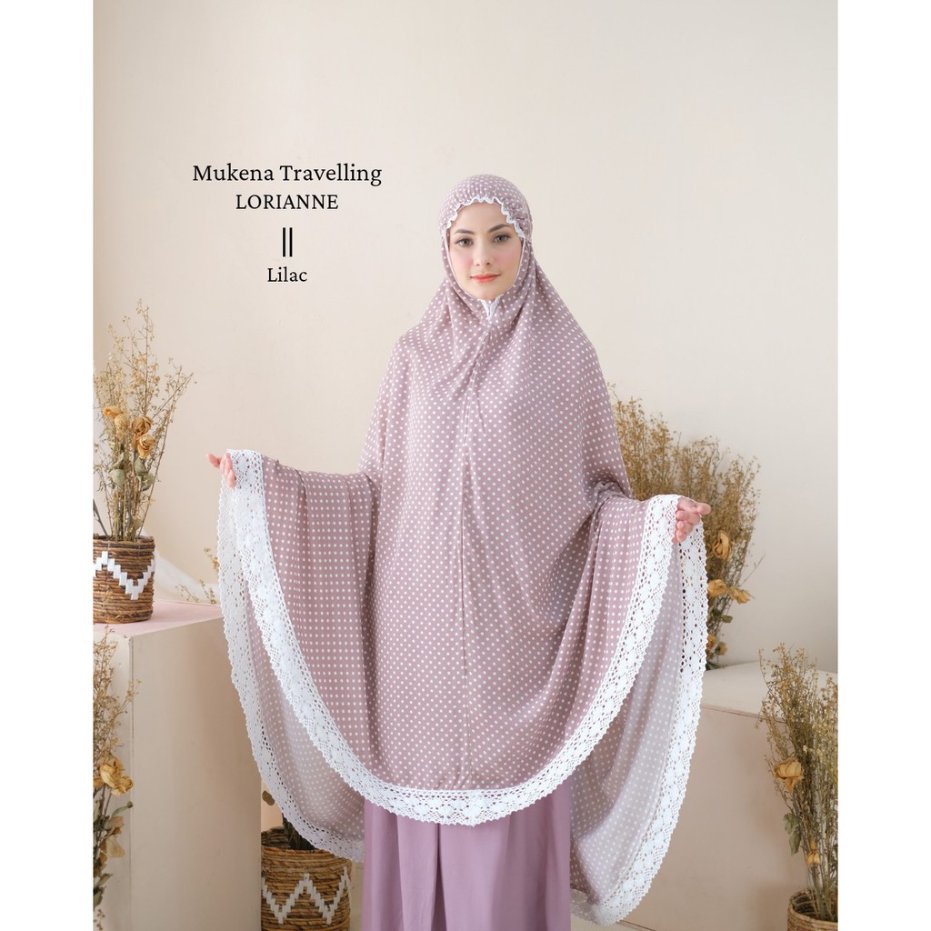 MUKENA DEWASA RAYON TRAVELLING LORIANNE