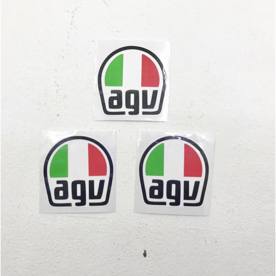 Cutting sticker stiker AGV 6 x 6 CM doff helm spakboard body BY.ADN.in