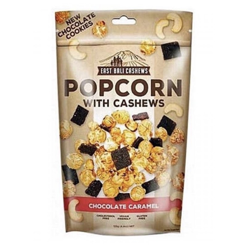 

EAST BALI CASHEWS - POPCORN chocolate caramel WITH CASHEWS 90GR
