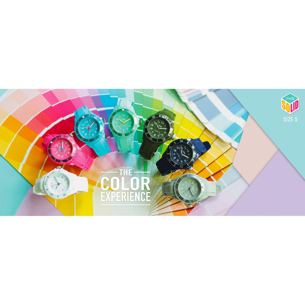 Linkgraphix Link Solid LSS Jam Tangan Wanita Original Unik Silicone Strap Colorful