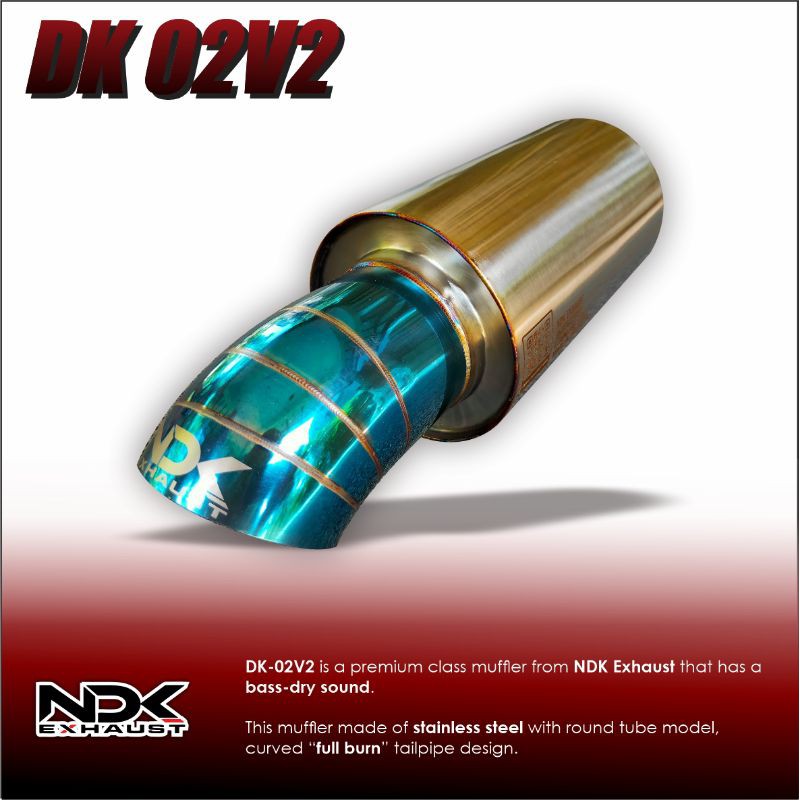 Knalpot Mobil NDK Exhaust DK 02 v2 Karakter Suara Bass Kering