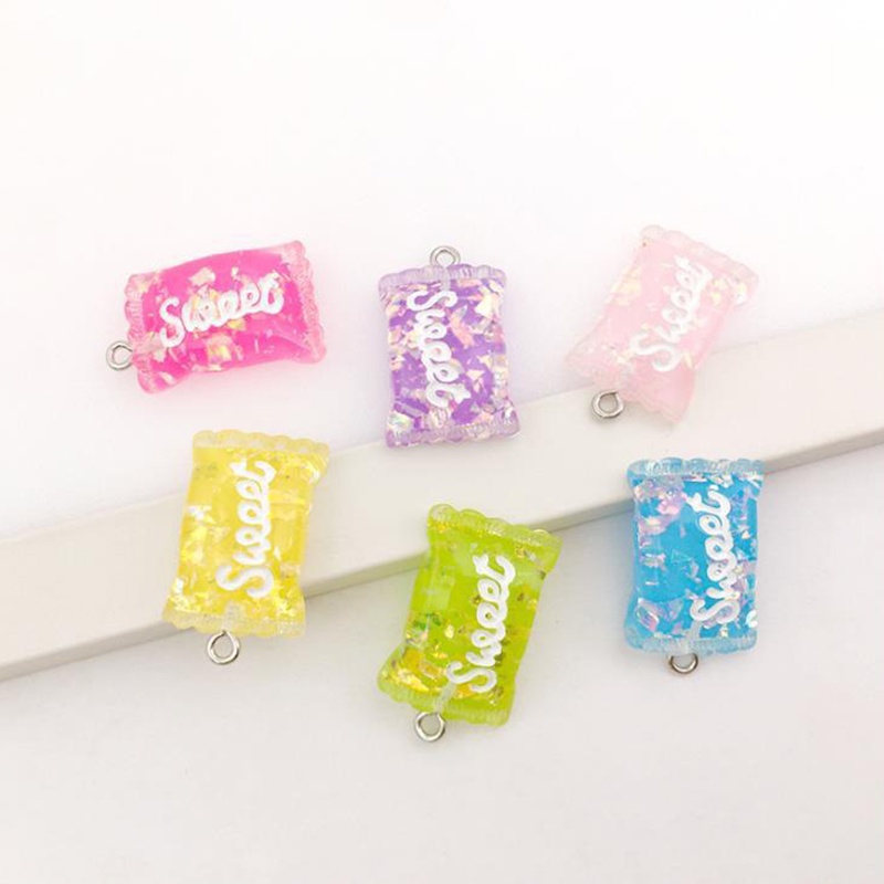 32pcs Permen Gummy Bear Bahan Resin Untuk Gelang / Kalung / Anting Charms