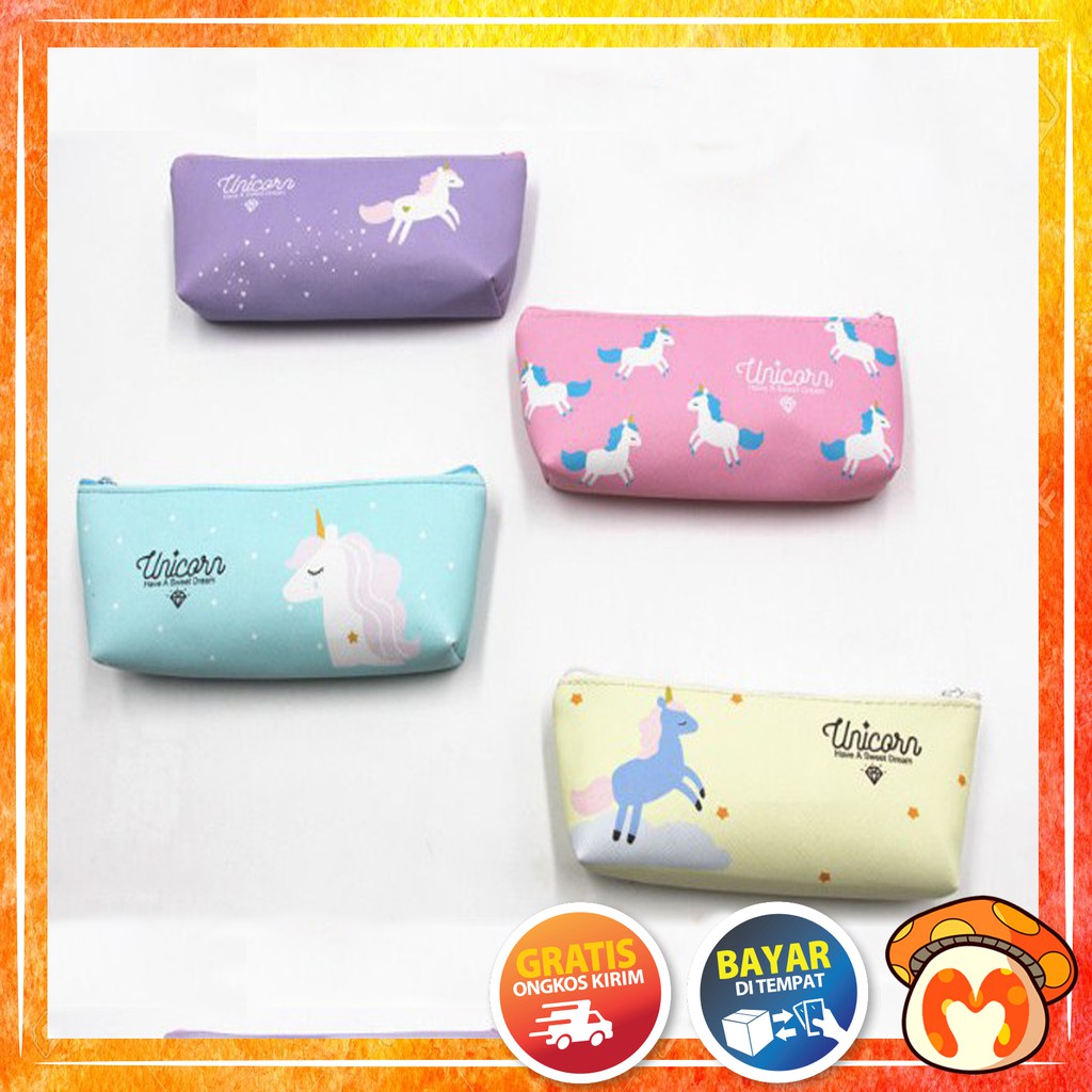 

FYG OSM KOTAK PENSIL LUCU UNICORN / TAS MINI ALAT TULIS/ STATIONARY LUCU