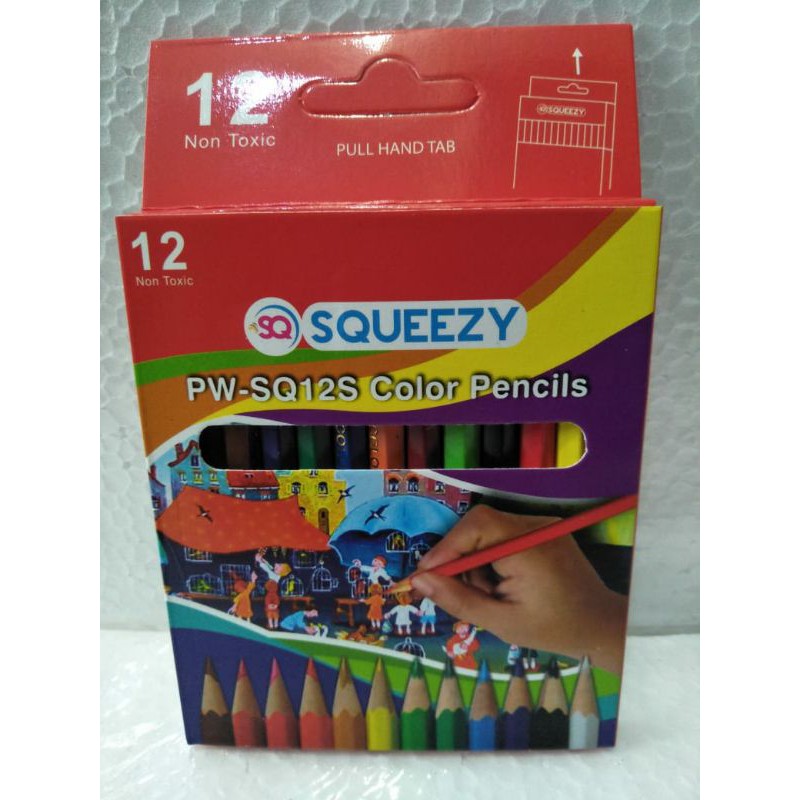 

Pensil Warna Squeezy 12w Pendek