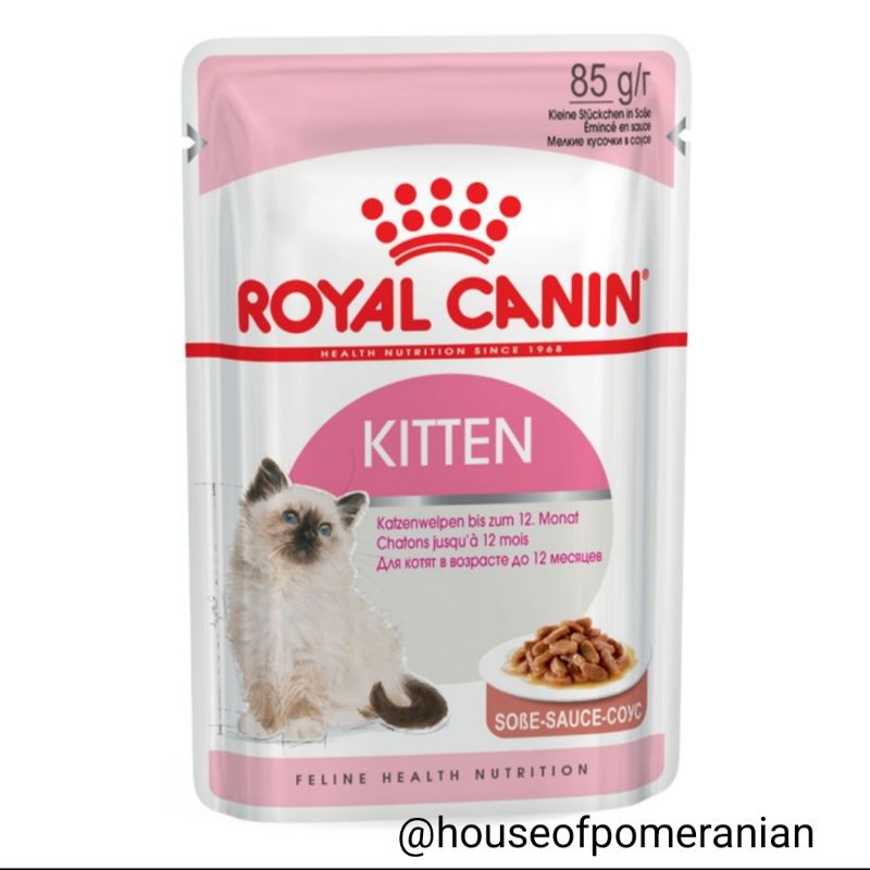 royal canin kitten instinctive wet food 85gr gravy makanan basah anak kucing