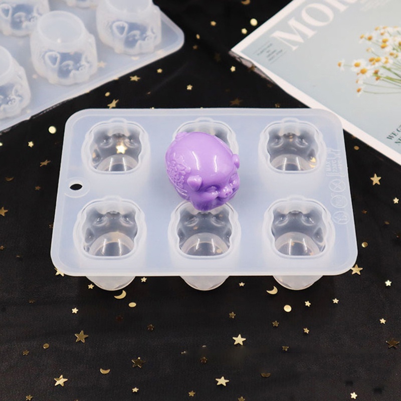 SIY  DIY 3D Lucky Pig Soap Molds Blessings Fortune Pig Resin Casting Silicone Molds