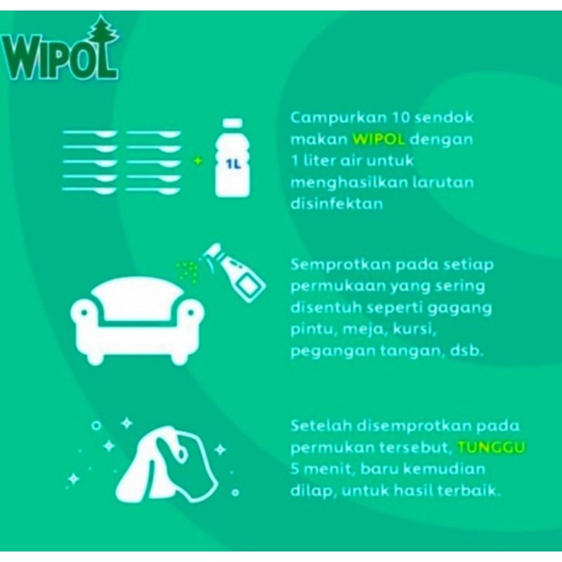 WIPOL KARBOL DESINFECTANT PEMBERSIH LANTAI 780ML