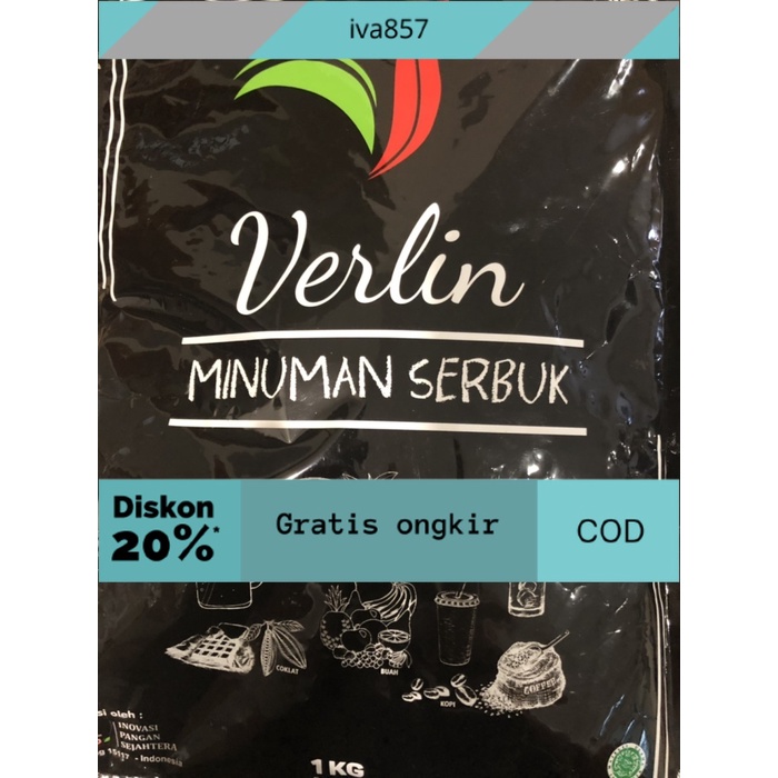 

PROMO Verlin minuman bubuk DARK CHOCOLATE coklat serbuk powder drink GRATIS ONGKIR