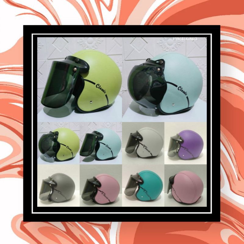 HELM BOGO PRESS #CLASICCC# keren FREE PACKING BOX