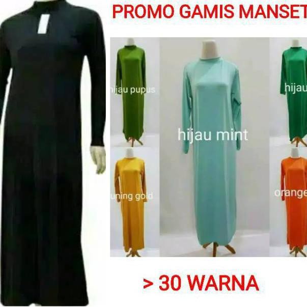1.1 MALL Termurah Se-olshop Gamis Manset Dalaman Kaftan / Inner Brukat Kebaya / Spandek Polos Fit