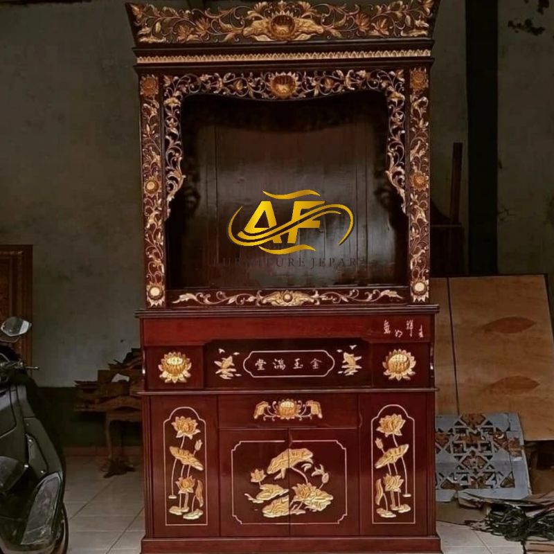 meja sembahyang,meja altar sembahyang, meja altar full ukiran mewah