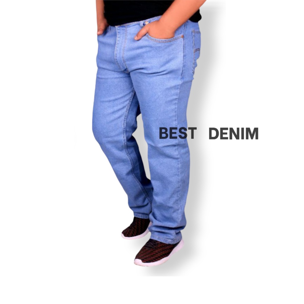 CELANA JEANS PRIA JUMBO PANJANG SLIMFIT SKINY BIG SIZE MELAR