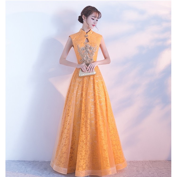 Gaun Pengantin 0901117 Kuning Wedding Gown Wedding Dress